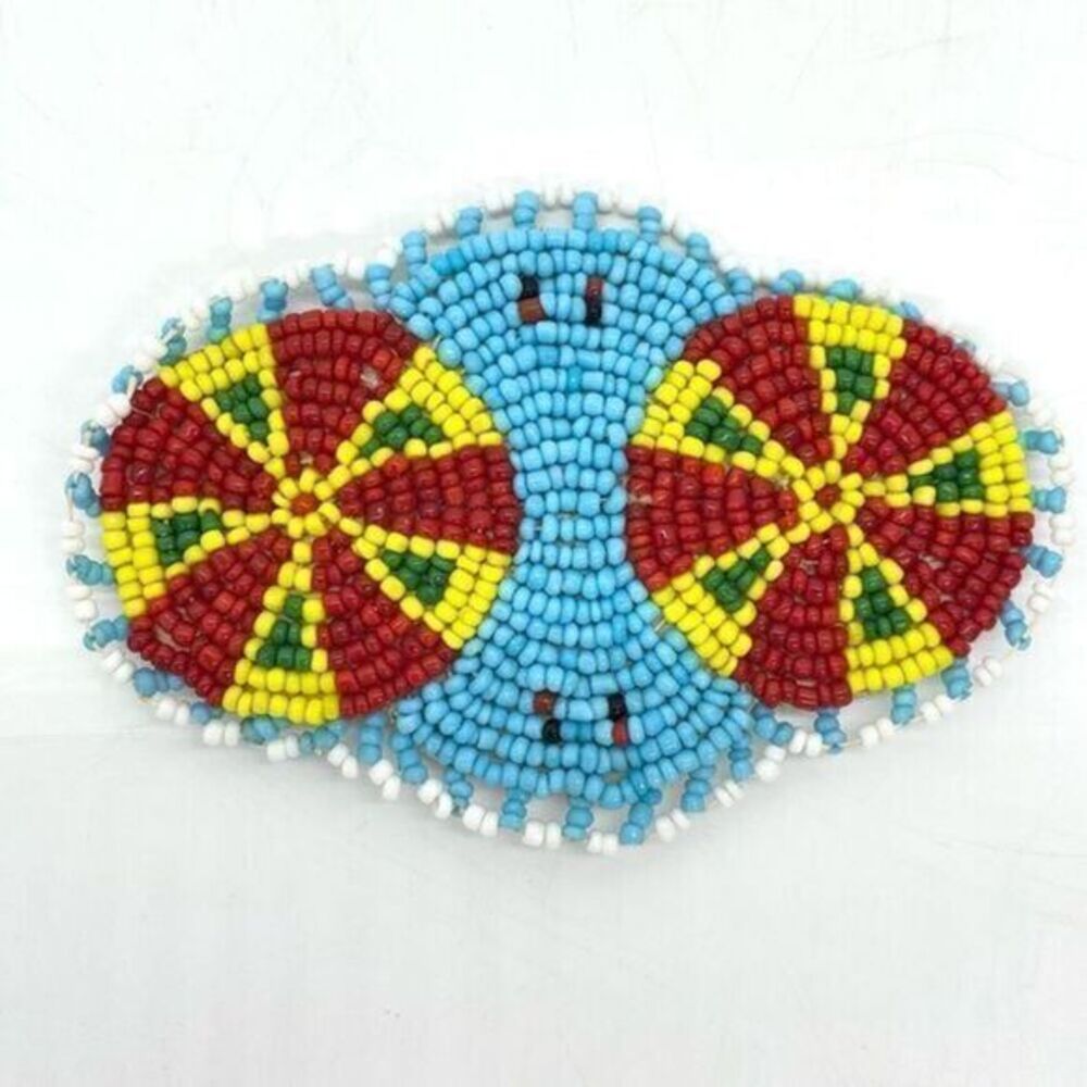 Vintage Native American Style Beaded Hair Barrette